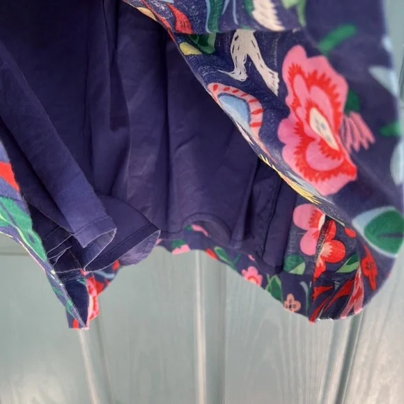 Mini Boden Floral Kids Dress - Blue and Pink - Picture 3 of 10